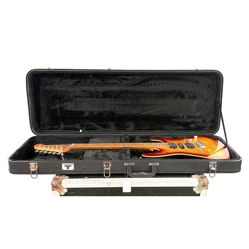 757 - Harley Benton Pro Series Fusion III electric guitar, within Tourtech hard case