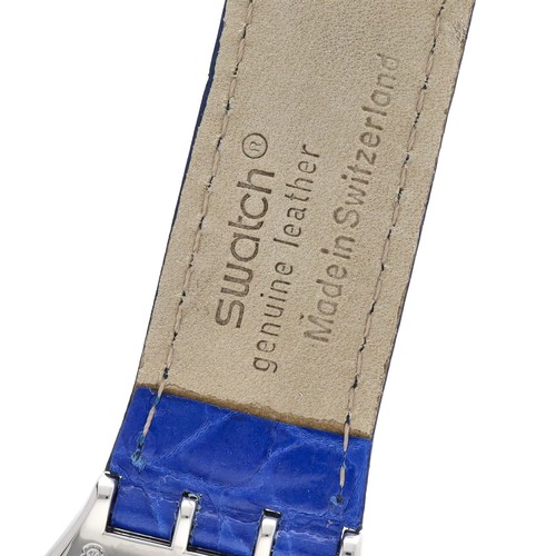 17 - Swatch 'Tresor Magique' 1993 Limited Edition automatic platinum wristwatch, no. 06xxx/12999, silvere... 