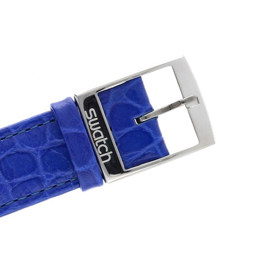 17 - Swatch 'Tresor Magique' 1993 Limited Edition automatic platinum wristwatch, no. 06xxx/12999, silvere... 