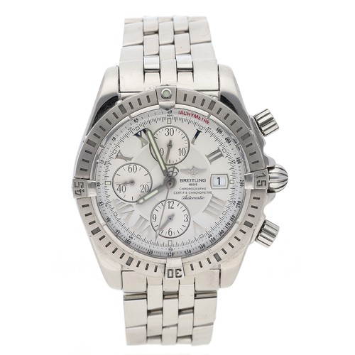 11 - Breitling Chronomat Evolution Chronograph Chronometre automatic stainless steel gentleman's wristwat... 