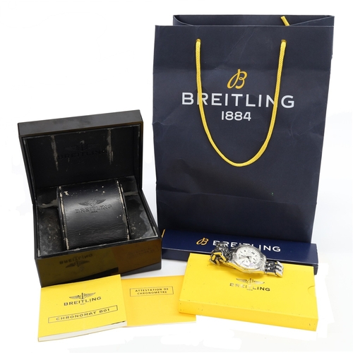 11 - Breitling Chronomat Evolution Chronograph Chronometre automatic stainless steel gentleman's wristwat... 