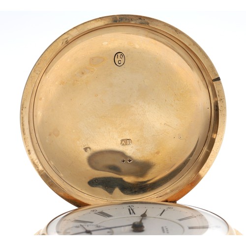 47 - American Waltham 'Riverside' 10ct five-minute repeater lever set hunter pocket watch, serial no. 379... 