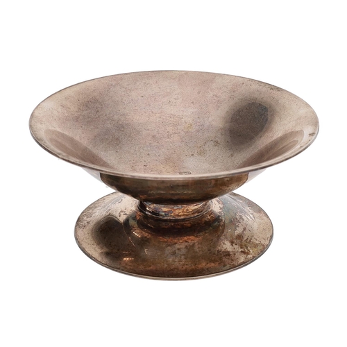 408 - Modern silver circular coaster, with domed foot, limited edition of 22/200 for Mallory of Bath, to c... 