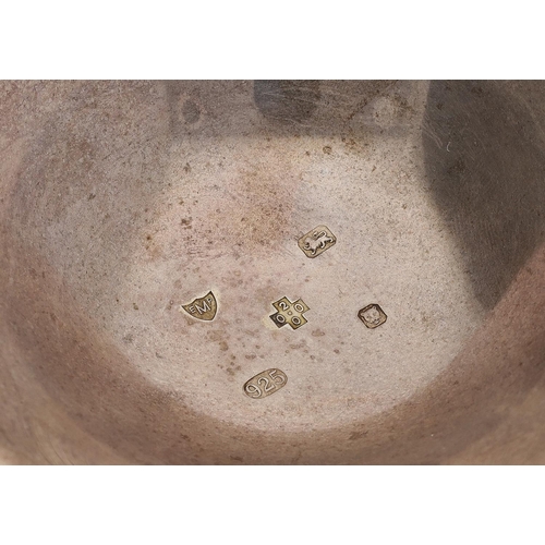 408 - Modern silver circular coaster, with domed foot, limited edition of 22/200 for Mallory of Bath, to c... 