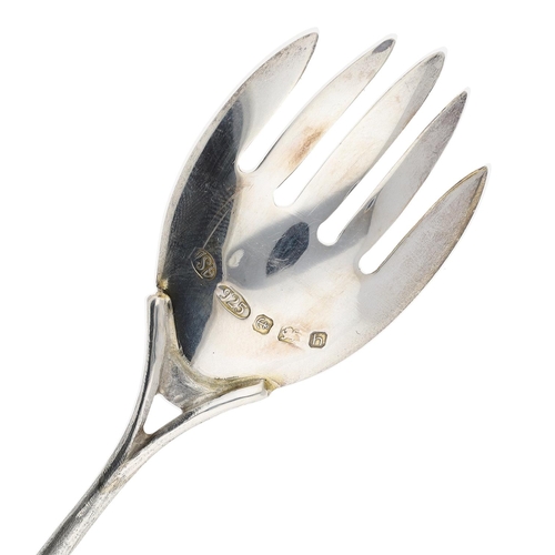 488 - Anvic Silver Ltd silver and gilt fruit fork, having a textured handle, hallmarked Birmingham 2007, 6... 