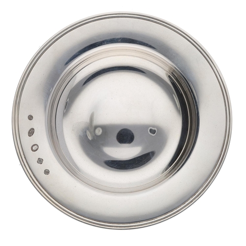 495 - Modern silver Drakes/Armada dish, maker Francis Howard Ltd Sheffield, Charles head hallmark, 4