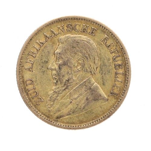 69 - South African 1897 Half Pond gold coin, 22ct, 4gm