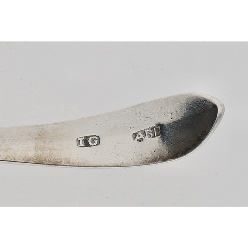 458 - George III Scottish provincial silver toddy ladle, Old English pattern, by James Gordon, Aberdeen, 6... 