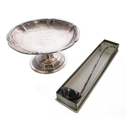 541 - Christofle silver plated comport, of shaped circular outline with foliate decorated circular foot, 8... 