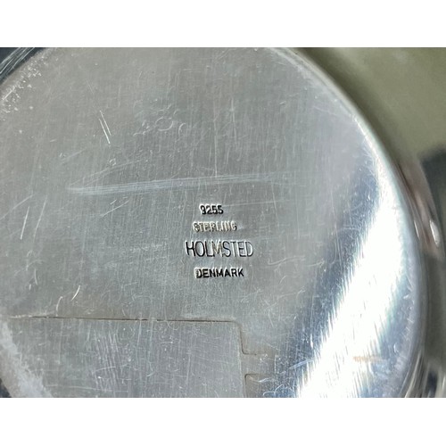 536 - Modern Danish silver fruit bowl, maker Holmsted, marked Denmark Sterling 925S, 12