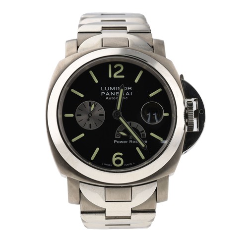 14 - Panerai Luminor 'power reserve' automatic titanium gentleman's wristwatch, serial no. OP 6636 BB 116... 