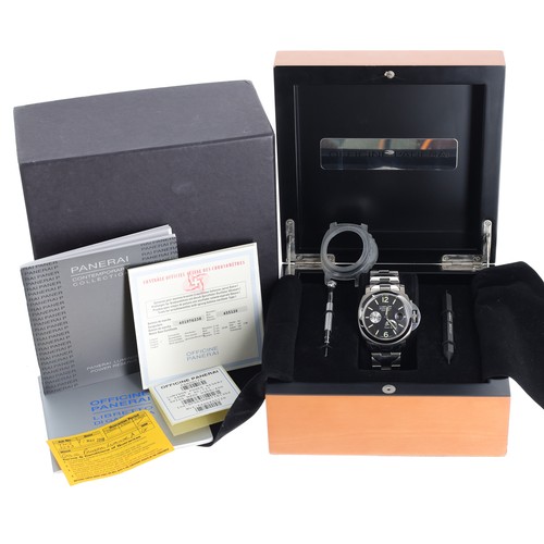 14 - Panerai Luminor 'power reserve' automatic titanium gentleman's wristwatch, serial no. OP 6636 BB 116... 