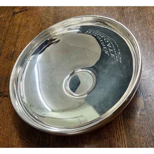 536 - Modern Danish silver fruit bowl, maker Holmsted, marked Denmark Sterling 925S, 12