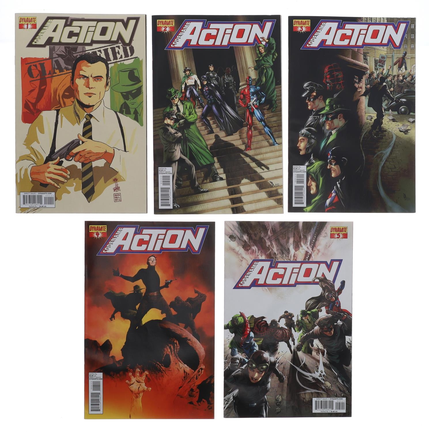 Dynamite 5 Comics, Codename Action complete set, issues #1-5