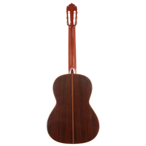 2262 - 1970 Manuel Condé classical guitar, made in Madrid, Spain; Back and sides: Indian rosewood, light sc... 