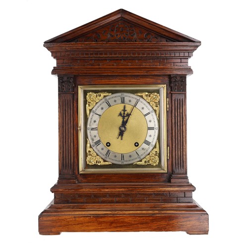 1193 - Winterhalder & Hofmeier oak mantel clock, the 6