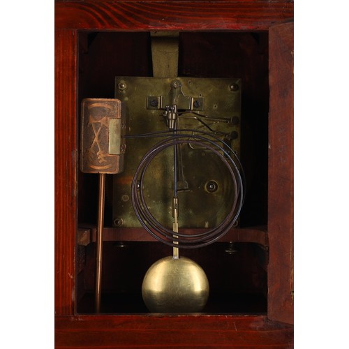 1202 - Late 19th century walnut mantel clock, the 5