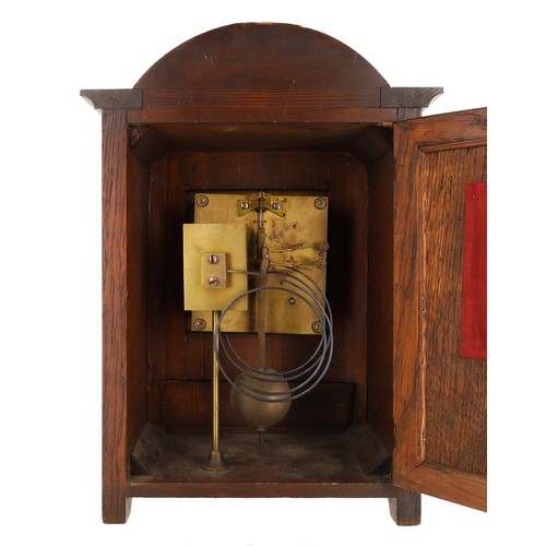 1204 - Winterhalder & Hofmeier oak mantel clock,  the 6