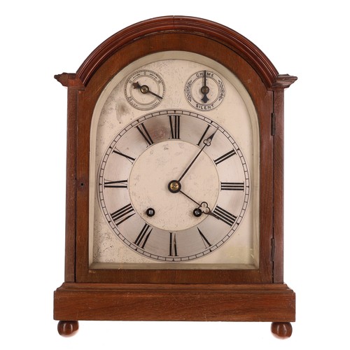 1206 - Winterhalder & Hofmeier mahogany mantel clock, the 8