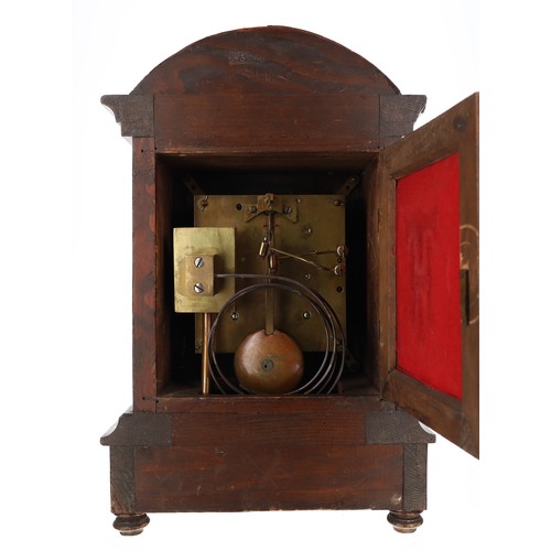 1208 - Winterhalder & Hofmeier oak mantel clock,  the 5.5