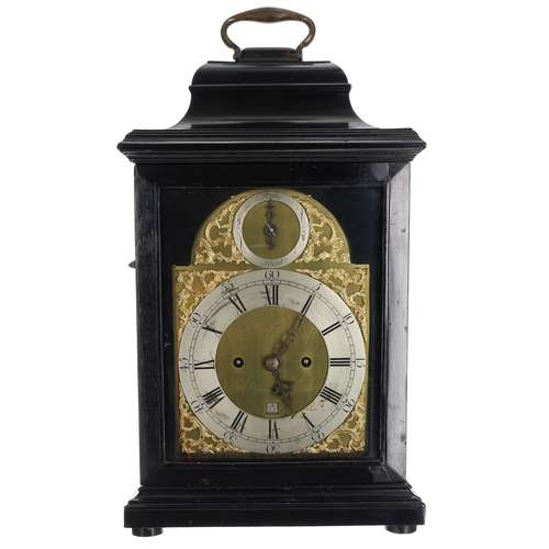 1211 - William Frodsham, Red Lion Square London - George III English ebonised double fusee bracket, the 7