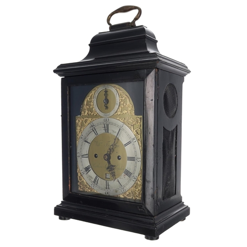 1211 - William Frodsham, Red Lion Square London - George III English ebonised double fusee bracket, the 7
