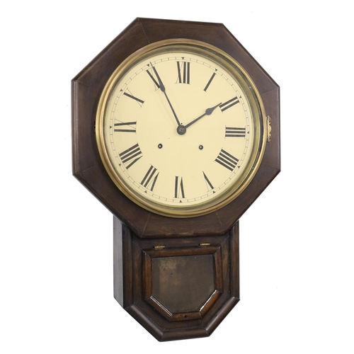 1249 - Two American two train wall clocks (2) (one at fault) 