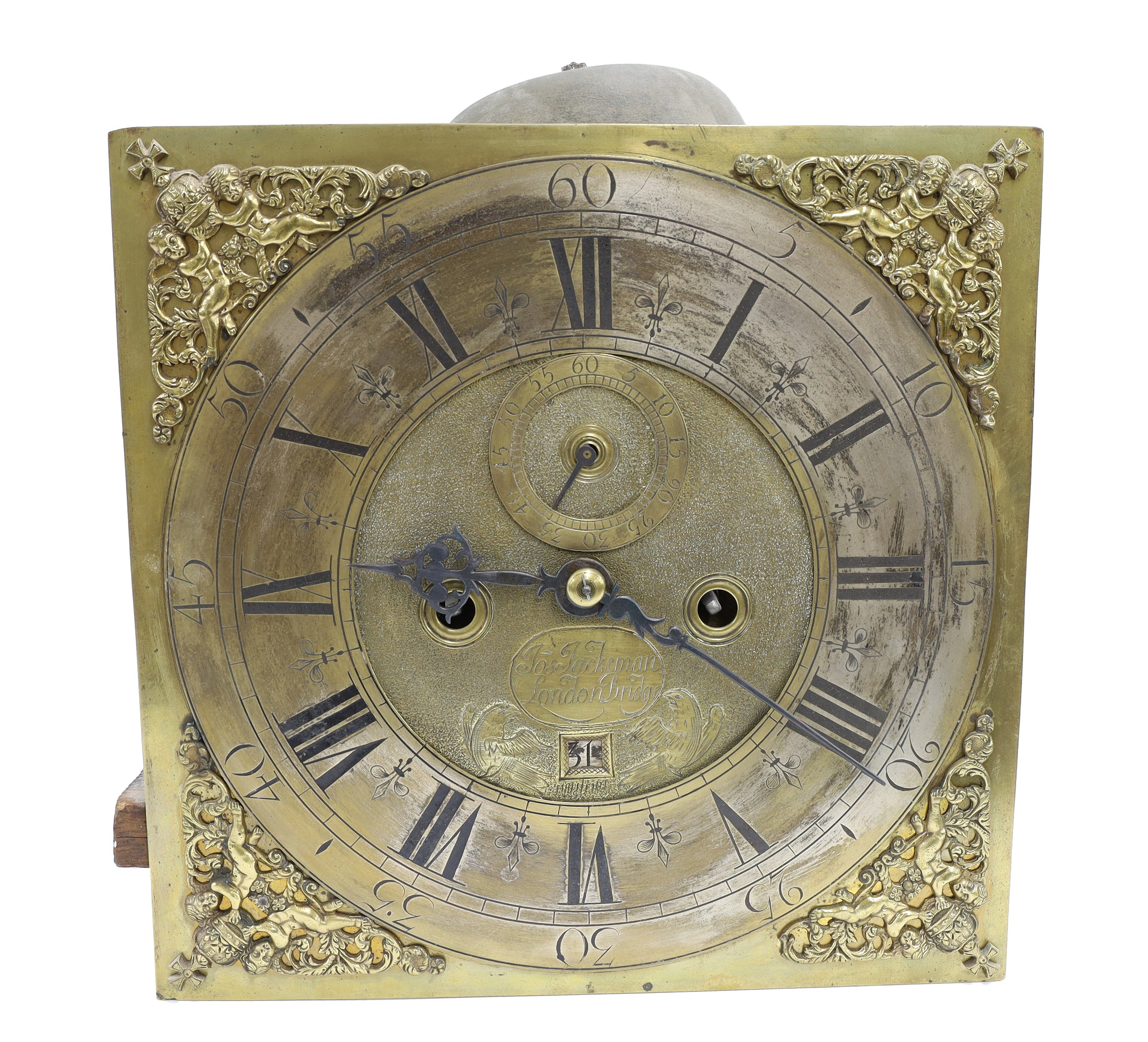 English walnut and marquetry eight-day longcase clock, signed Jose ...