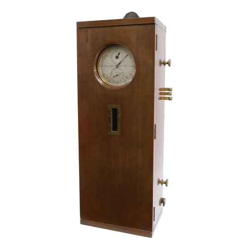 1240 - Rare Strasser & Rohde German copper-plated geodetic field regulator with half-seconds pendulum a... 