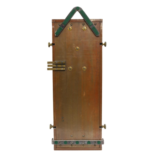 1240 - Rare Strasser & Rohde German copper-plated geodetic field regulator with half-seconds pendulum a... 