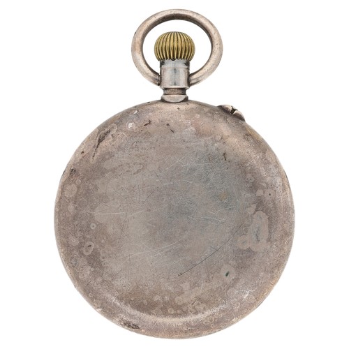 411 - Stauffer & Co. (IWC) Peerless silver (0.935) 'Borgel' cased lever pocket watch, gilt frosted mov... 