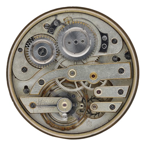 407 - Swiss gunmetal 'Borgel' cased lever pocket watch, gilt frosted bar movement with compensated balance... 
