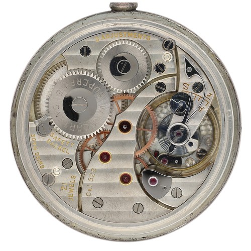 403 - Winegarten's Superfine silver lever pocket watch, Birmingham 1934, cal. 528 21 jewel 3 adjustments s... 