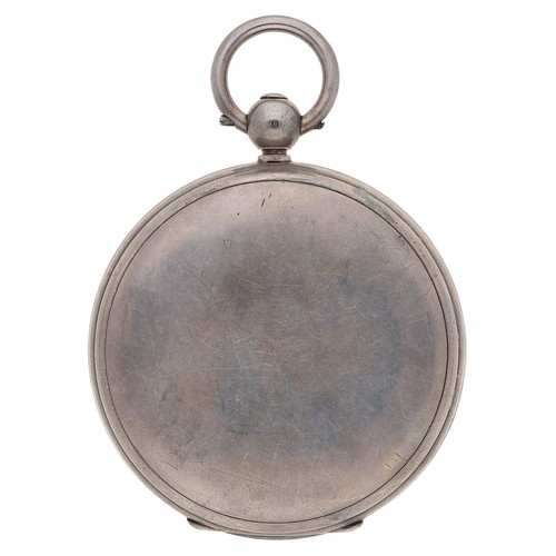 384 - Arnold/Charles Frodsham, London - silver fusee lever pocket watch, the gilt frosted movement signed ... 
