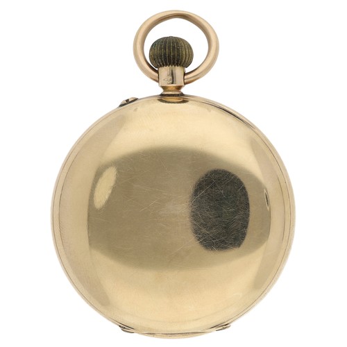 381 - Rotherhams, London - 9ct lever pocket watch, London 1924, signed movement, no. 327698, with plain ba... 
