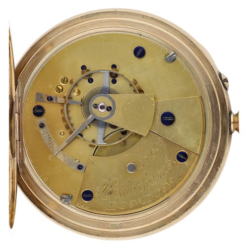 381 - Rotherhams, London - 9ct lever pocket watch, London 1924, signed movement, no. 327698, with plain ba... 