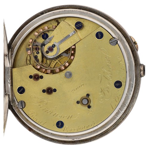 377 - Parkinson & Frodsham, Royal Exchange, London - Victorian silver fusee lever pocket watch, London... 