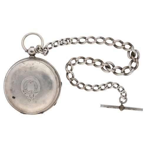376 - John Forrest, London - Edward VII silver lever pocket watch, Birmingham 1904, the movement signed an... 