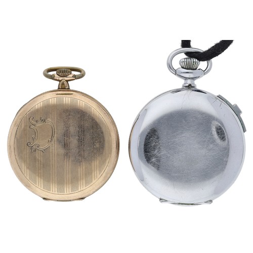 Election 'Chronometre' gold plated lever pocket watch, signed movement ...