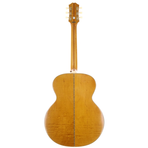 10 - 2022 Epiphone Inspired by Gibson J-200 electro-acoustic guitar, made in Indonesia; Body: antique nat... 