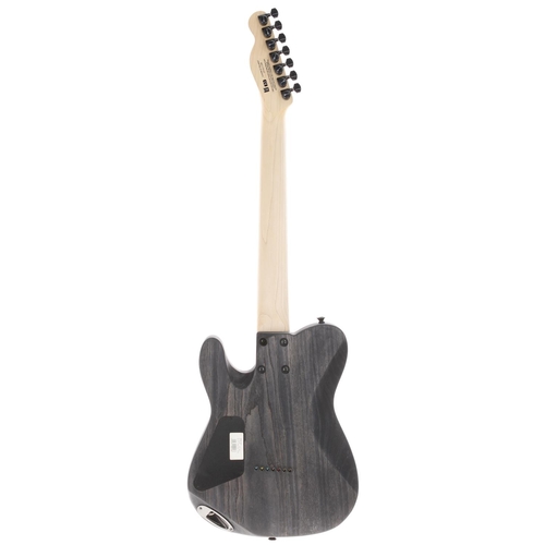 13 - 2017 Charvel Pro-Mod San Dimas 2-7 HH seven string electric guitar, made in Mexico; Body: charcoal g... 