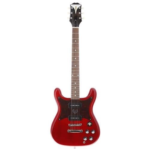 29 - 2021 Epiphone Wilshire P90 electric guitar, made in China; Body: cherry finished mahogany; Neck: goo... 