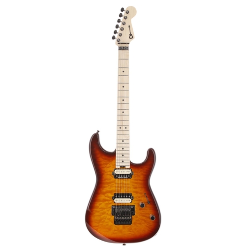31 - 2017 Charvel Pro-Mod San Dimas Style 1 HH FR electric guitar, made in Mexico; Body: sunburst finish ... 
