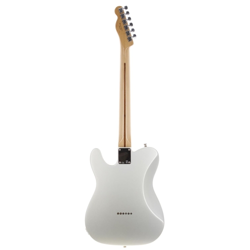 4 - 2014 Fender Blacktop Telecaster HH electric guitar, made in Mexico; Body: silver metallic finished a... 