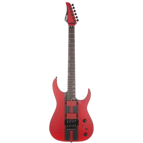 43 - 2020 Schecter Banshee GT FR electric guitar, made in Indonesia; Body: satin trans red finish with fi... 