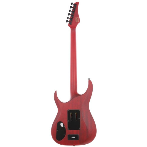 43 - 2020 Schecter Banshee GT FR electric guitar, made in Indonesia; Body: satin trans red finish with fi... 