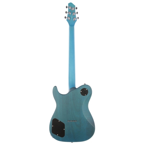 49 - Jericho Fusion electric guitar, made in Korea; Body: satin teal finish; Neck: satin finished maple; ... 