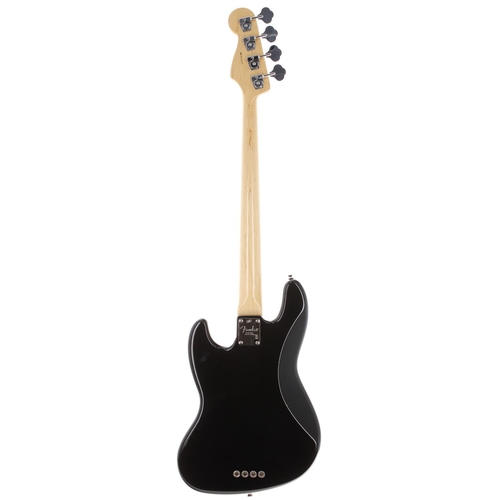 5 - 2008 Fender American Standard Jazz Bass guitar, made in USA; Body: black finish, surface buckle scra... 