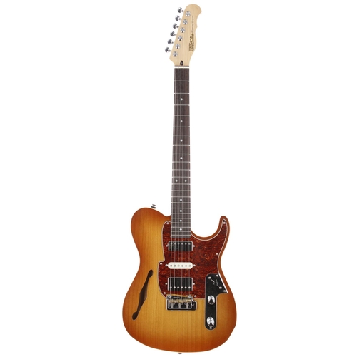 50 - Fret King Country Squire Semitone electric guitar; Body: honeyburst finished maple; Neck: satin mapl... 