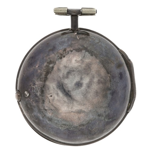 361 - Alurin, London - 18th Century silver verge pair cased pocket watch, London 1767, signed movement, no... 